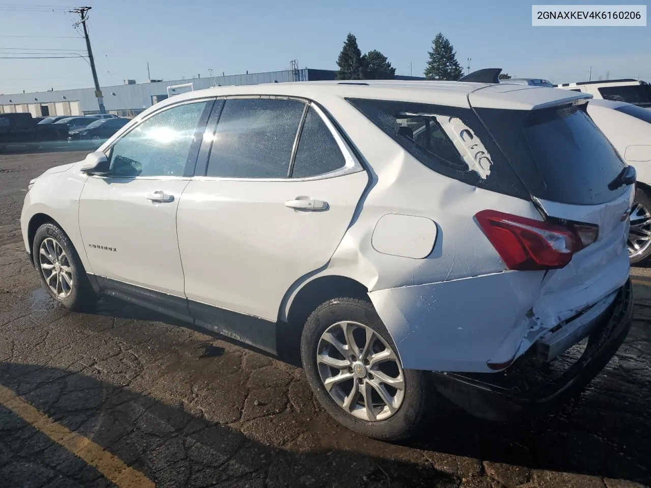 2019 Chevrolet Equinox Lt VIN: 2GNAXKEV4K6160206 Lot: 73938184