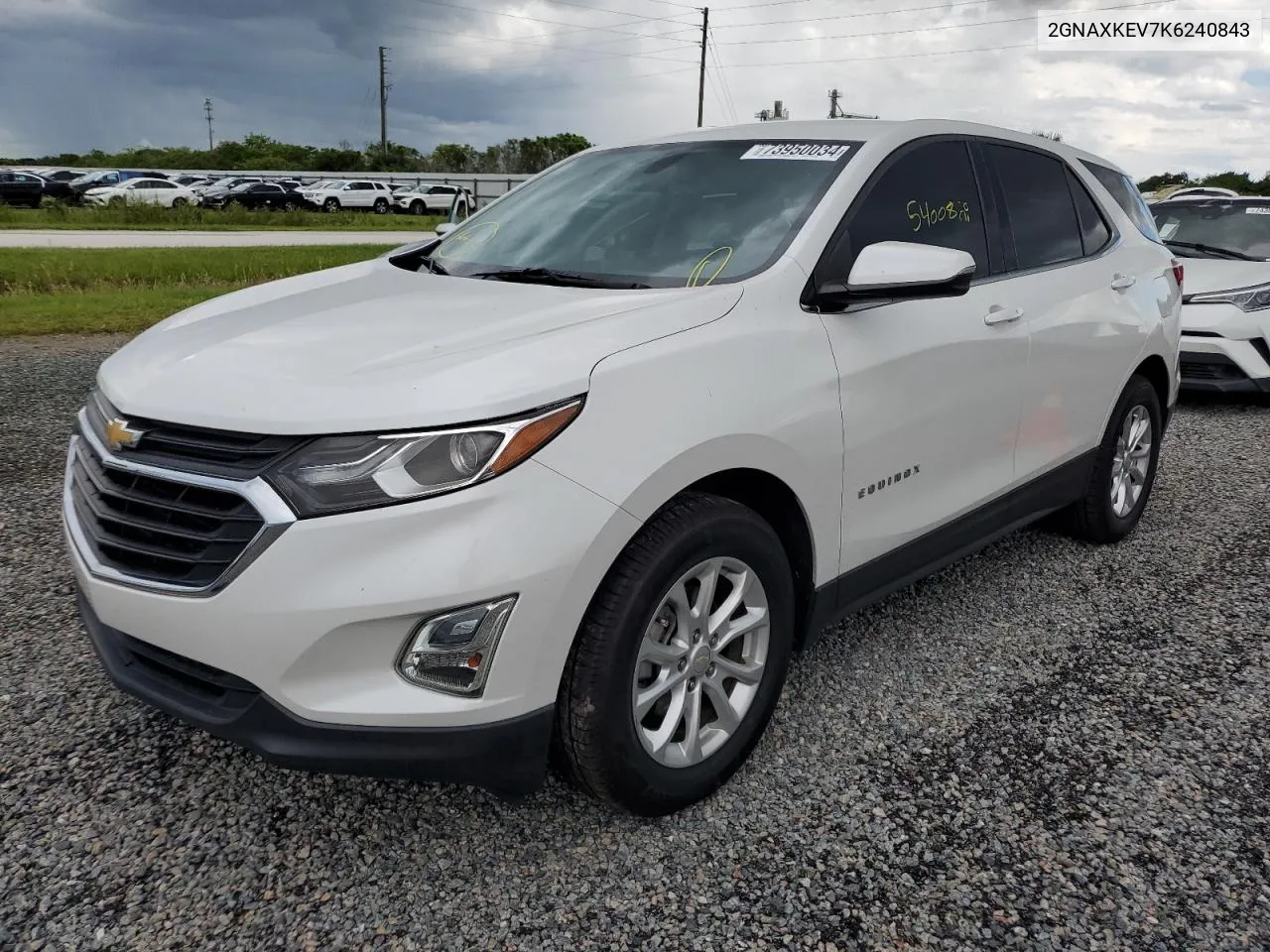 2019 Chevrolet Equinox Lt VIN: 2GNAXKEV7K6240843 Lot: 73950034