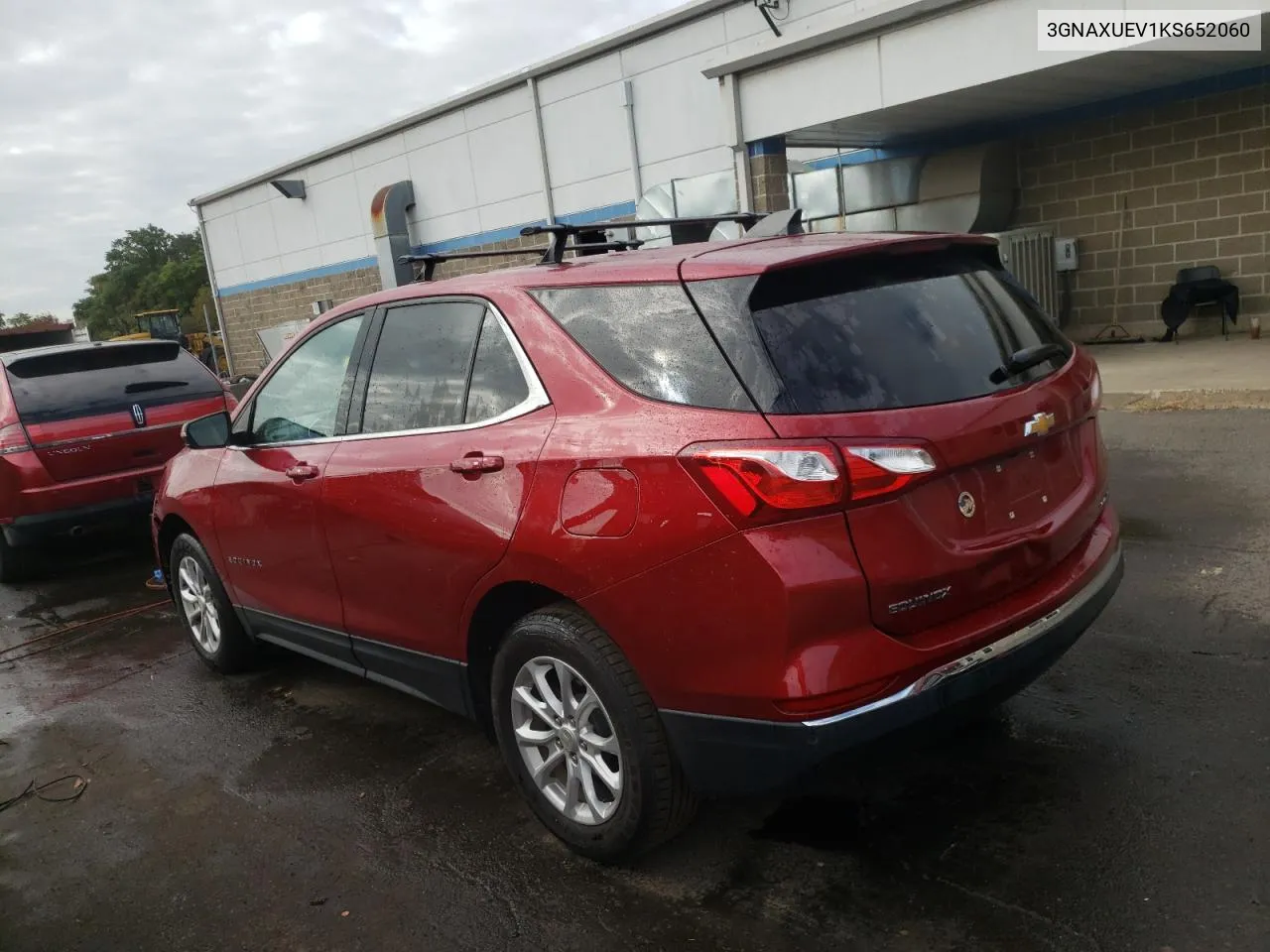 2019 Chevrolet Equinox Lt VIN: 3GNAXUEV1KS652060 Lot: 73990564