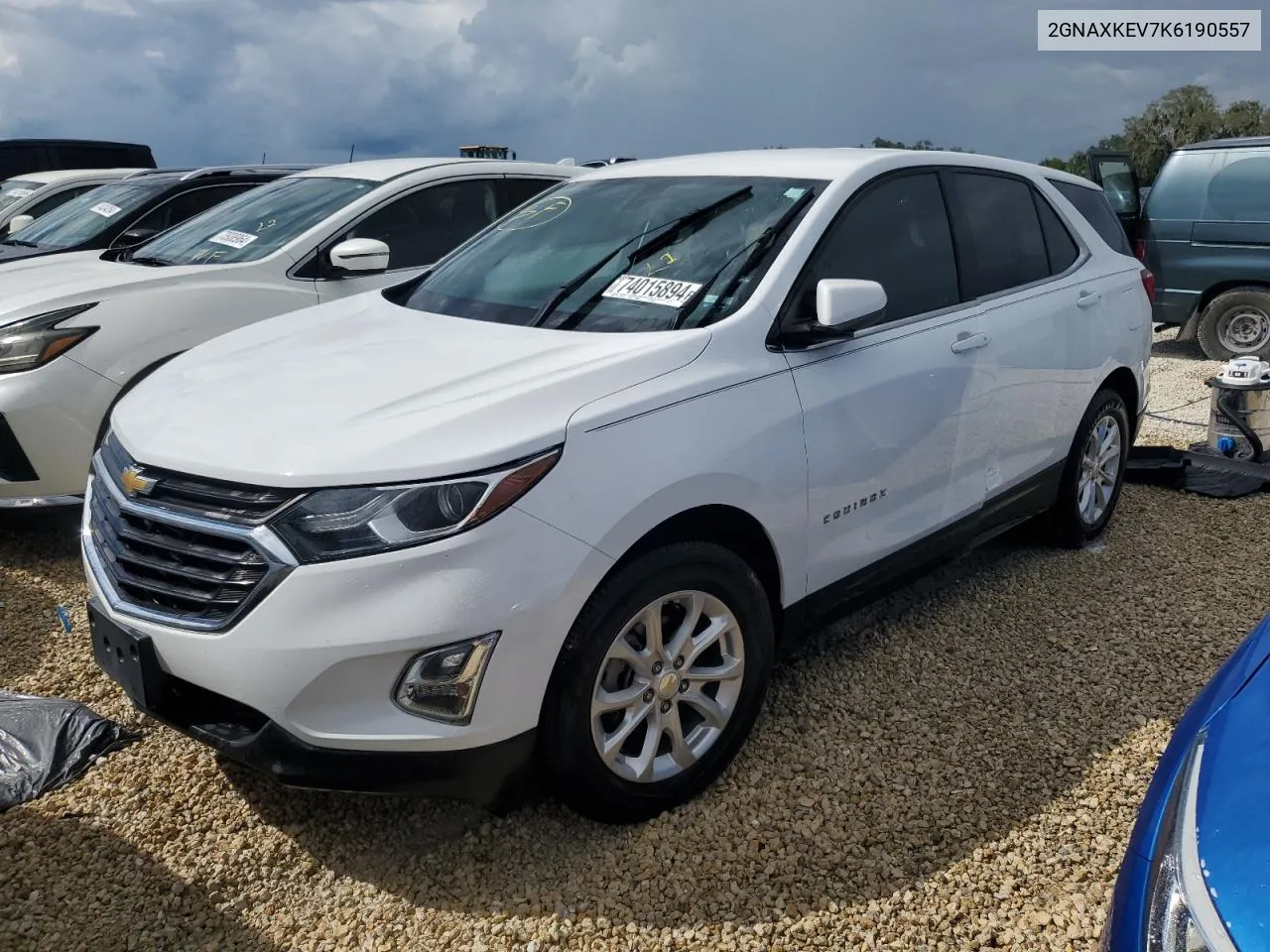 2019 Chevrolet Equinox Lt VIN: 2GNAXKEV7K6190557 Lot: 74015894