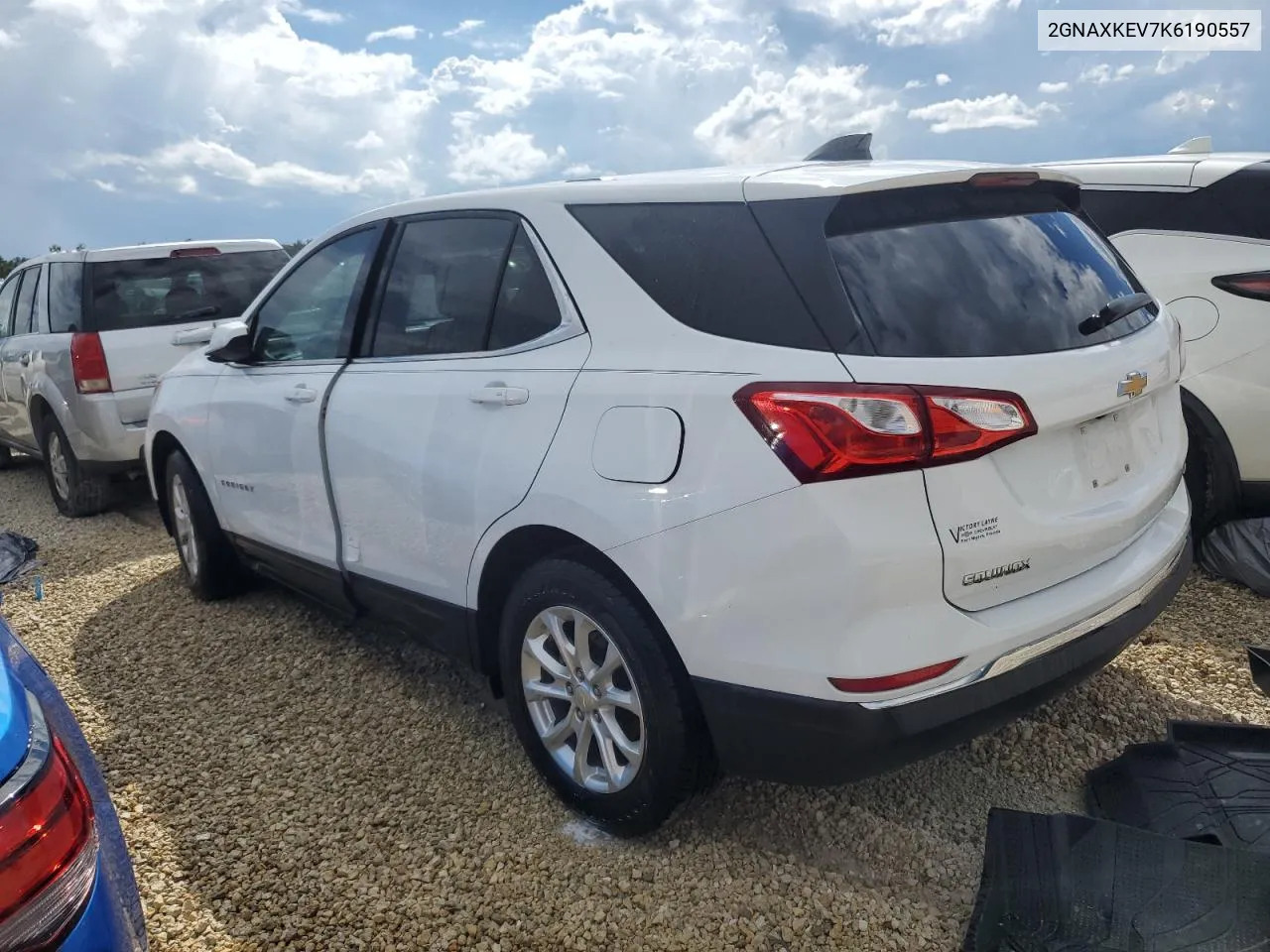 2019 Chevrolet Equinox Lt VIN: 2GNAXKEV7K6190557 Lot: 74015894