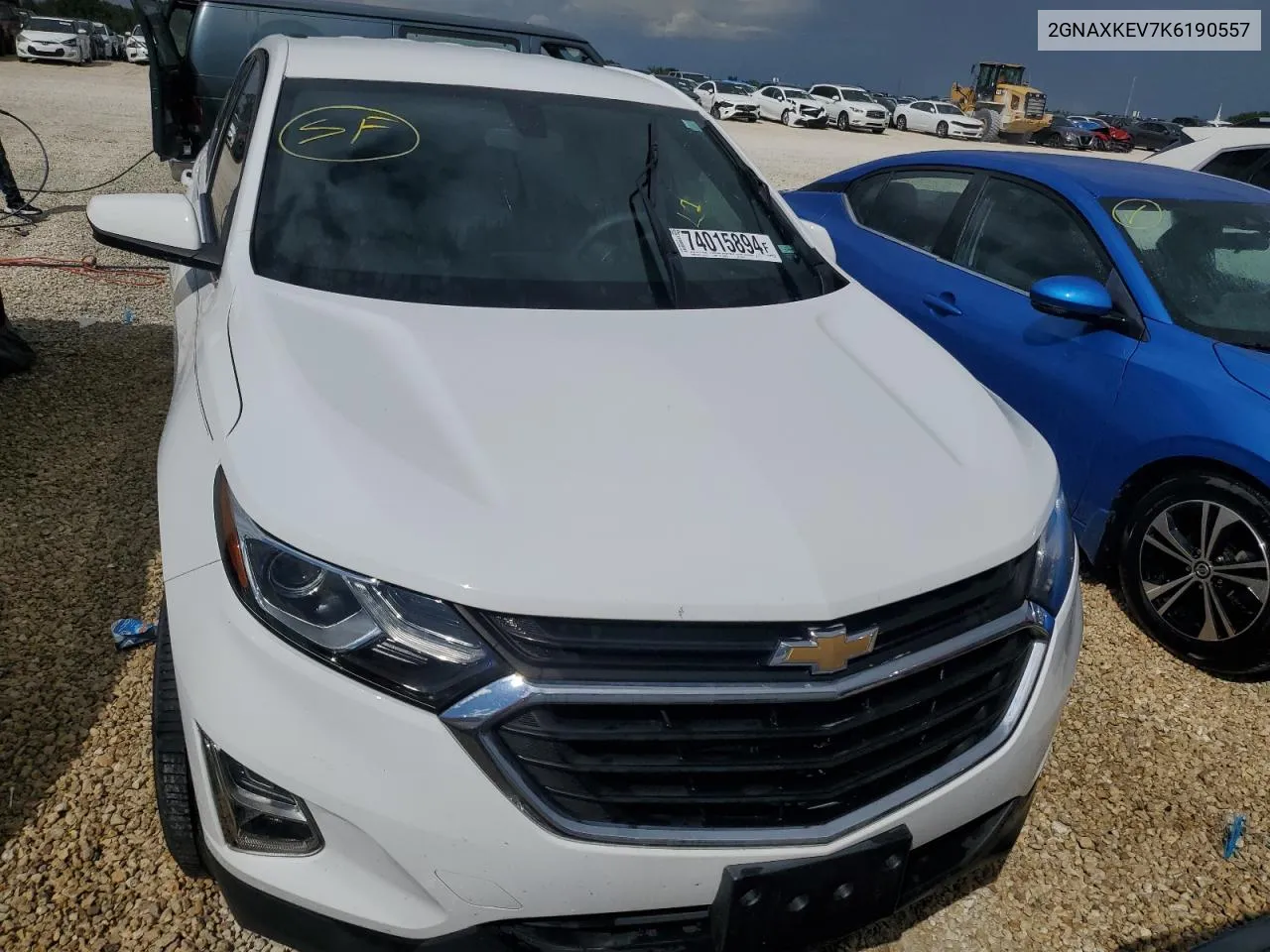 2019 Chevrolet Equinox Lt VIN: 2GNAXKEV7K6190557 Lot: 74015894