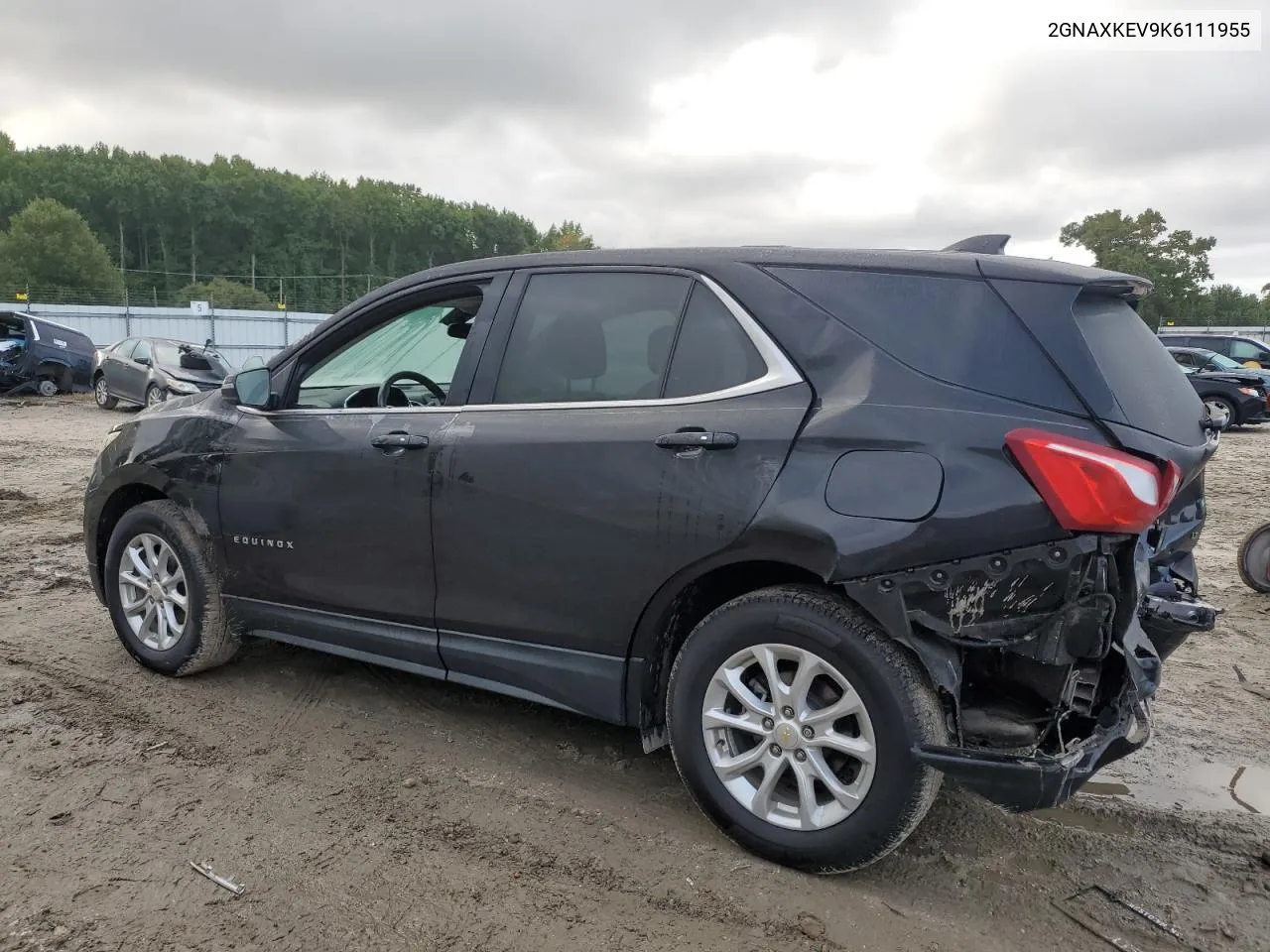 2019 Chevrolet Equinox Lt VIN: 2GNAXKEV9K6111955 Lot: 74020254