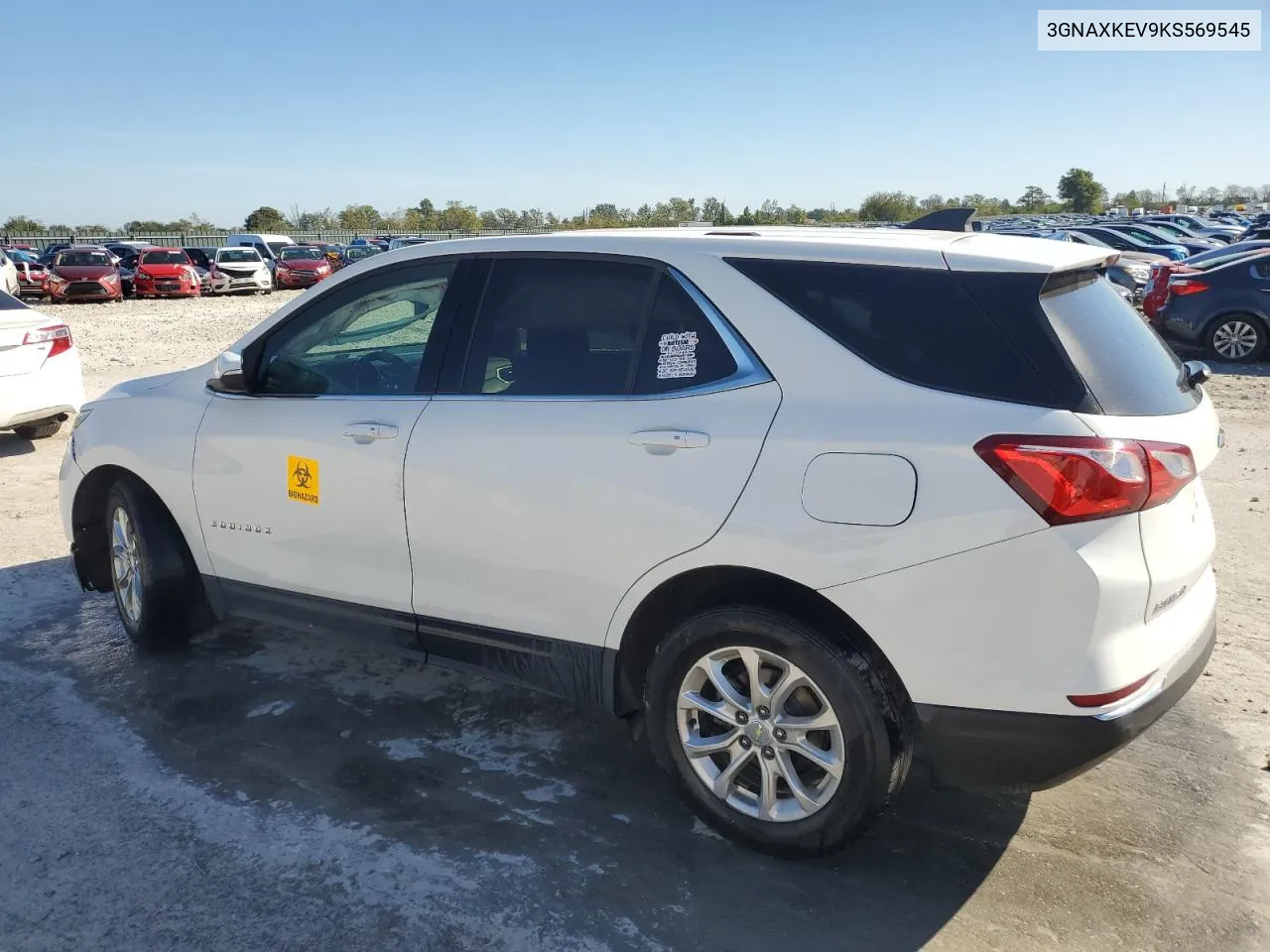 2019 Chevrolet Equinox Lt VIN: 3GNAXKEV9KS569545 Lot: 74075504