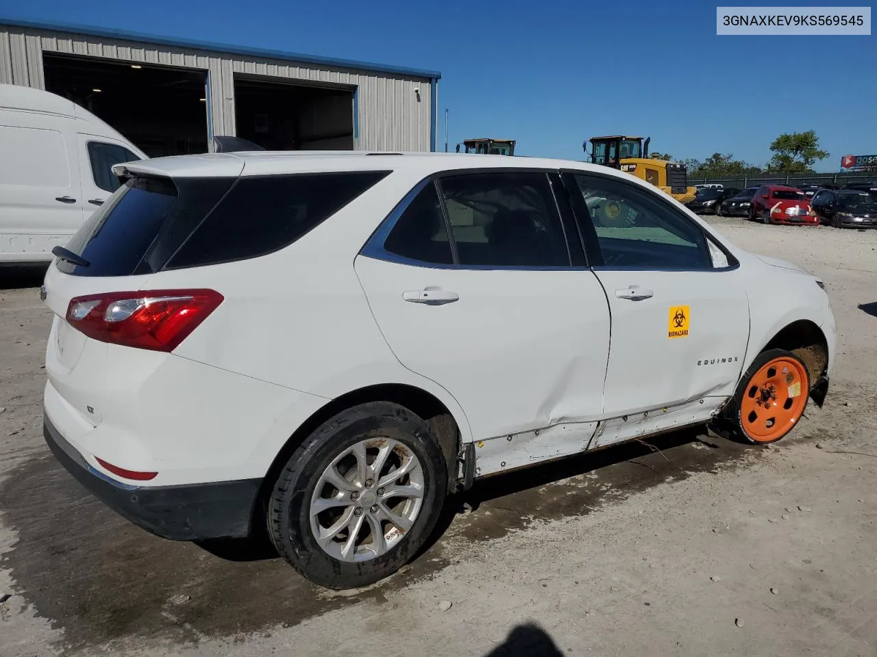 2019 Chevrolet Equinox Lt VIN: 3GNAXKEV9KS569545 Lot: 74075504