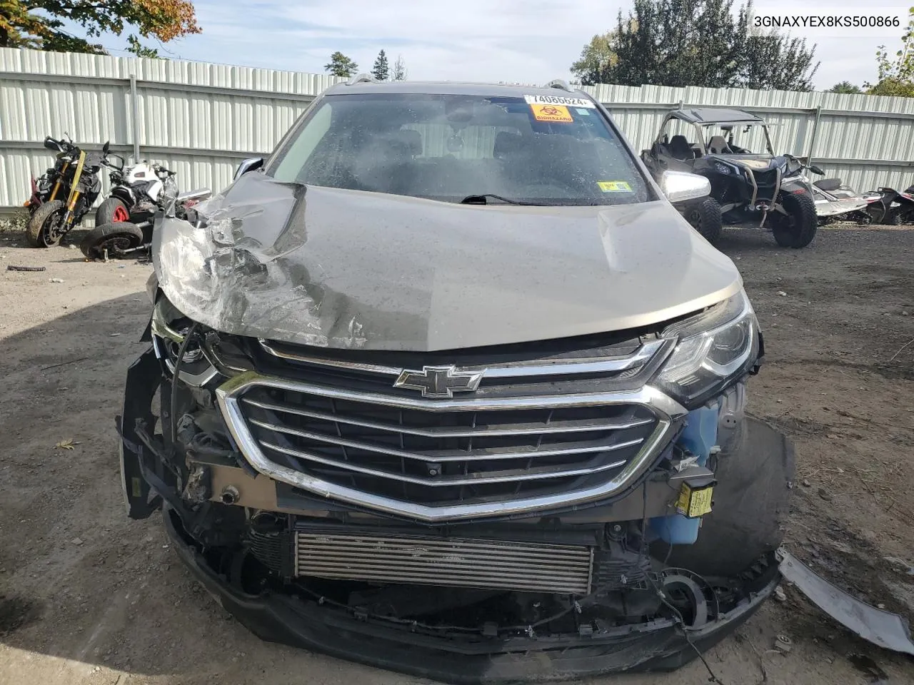 2019 Chevrolet Equinox Premier VIN: 3GNAXYEX8KS500866 Lot: 74086624