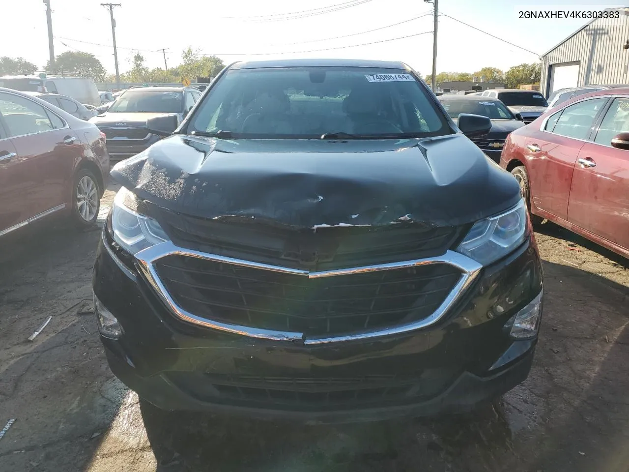 2019 Chevrolet Equinox Ls VIN: 2GNAXHEV4K6303383 Lot: 74088744