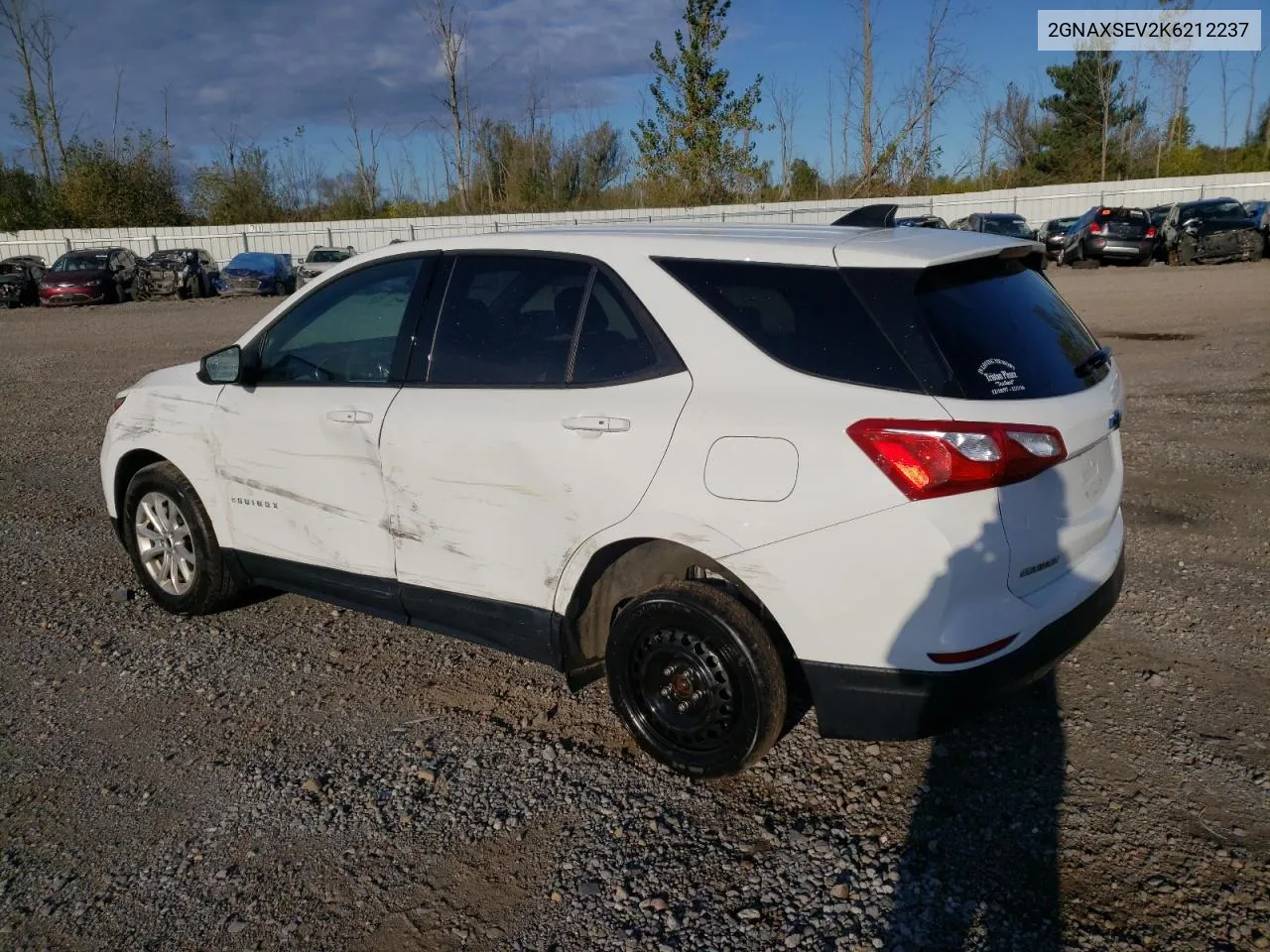 2019 Chevrolet Equinox Ls VIN: 2GNAXSEV2K6212237 Lot: 74090364