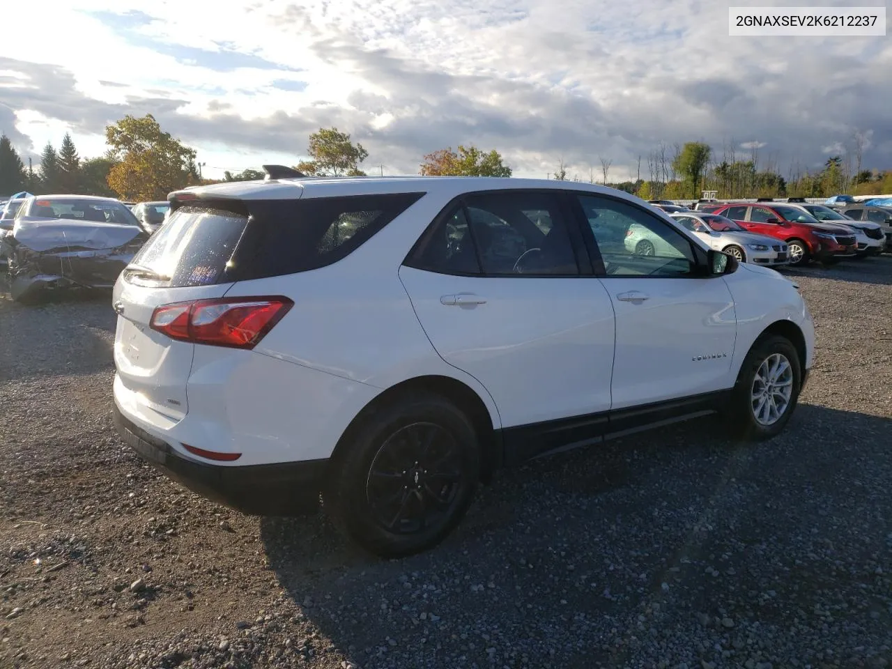 2019 Chevrolet Equinox Ls VIN: 2GNAXSEV2K6212237 Lot: 74090364