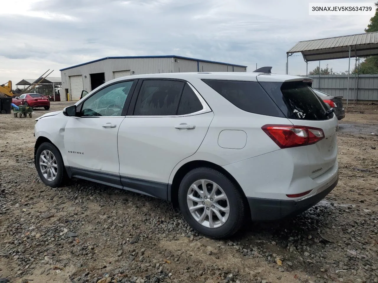 2019 Chevrolet Equinox Lt VIN: 3GNAXJEV5KS634739 Lot: 74137314