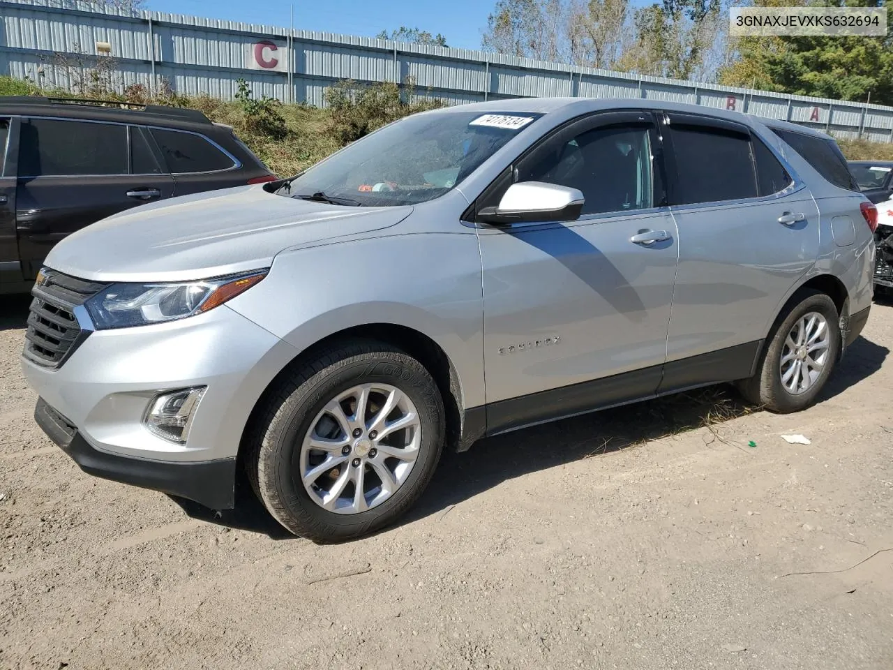 2019 Chevrolet Equinox Lt VIN: 3GNAXJEVXKS632694 Lot: 74176134