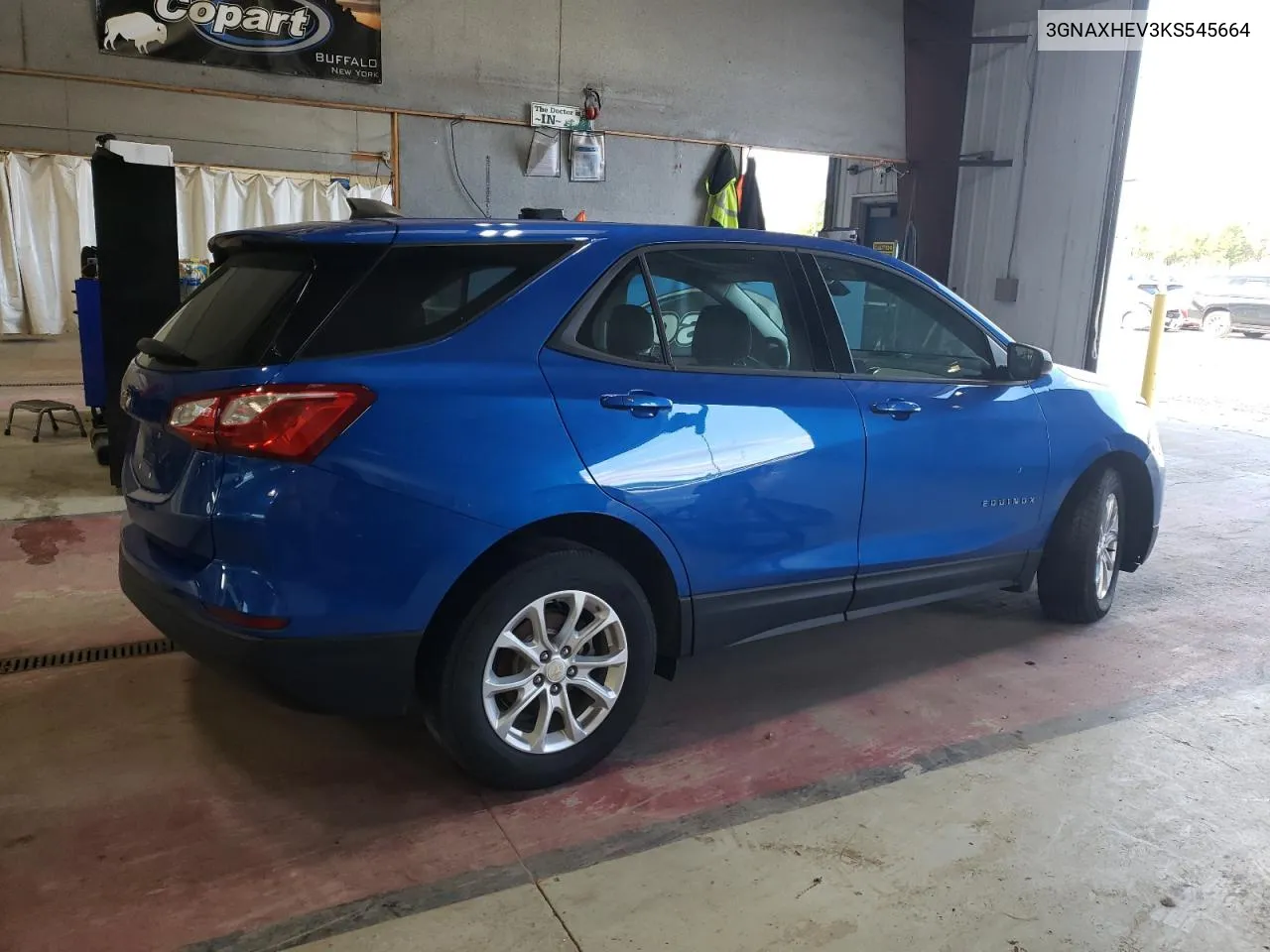 2019 Chevrolet Equinox Ls VIN: 3GNAXHEV3KS545664 Lot: 74189614