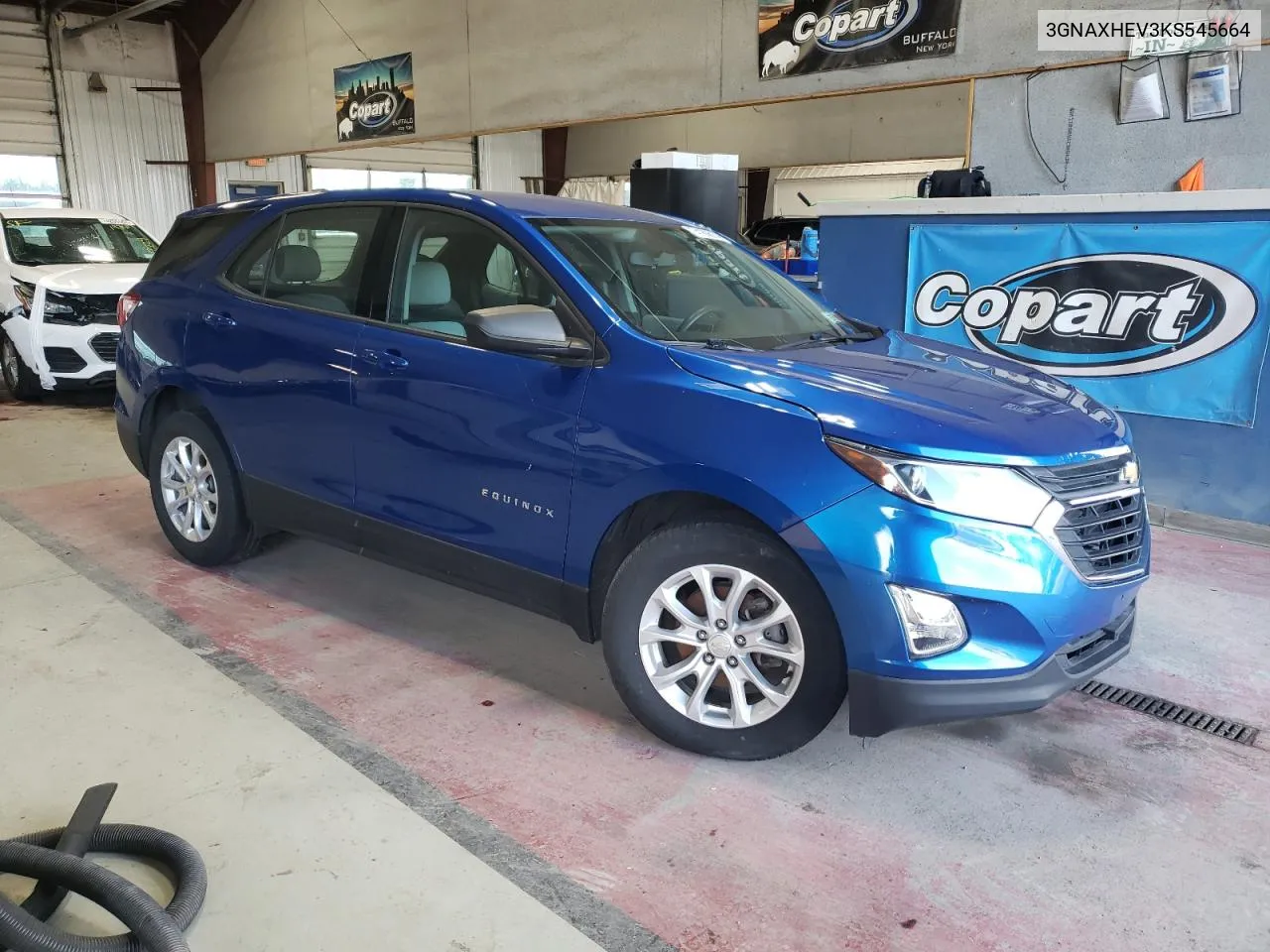 2019 Chevrolet Equinox Ls VIN: 3GNAXHEV3KS545664 Lot: 74189614