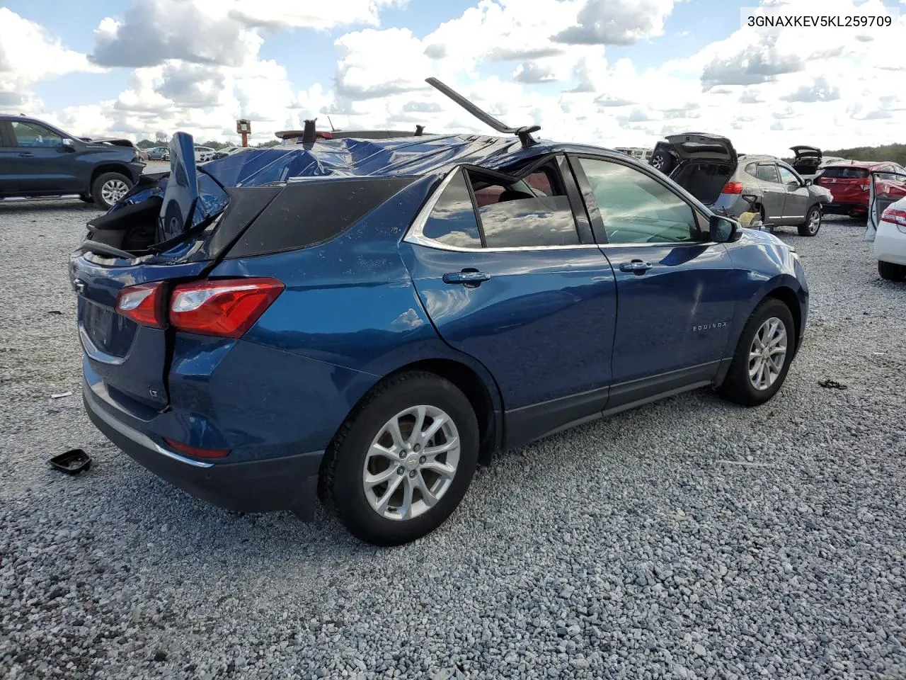 2019 Chevrolet Equinox Lt VIN: 3GNAXKEV5KL259709 Lot: 74224644