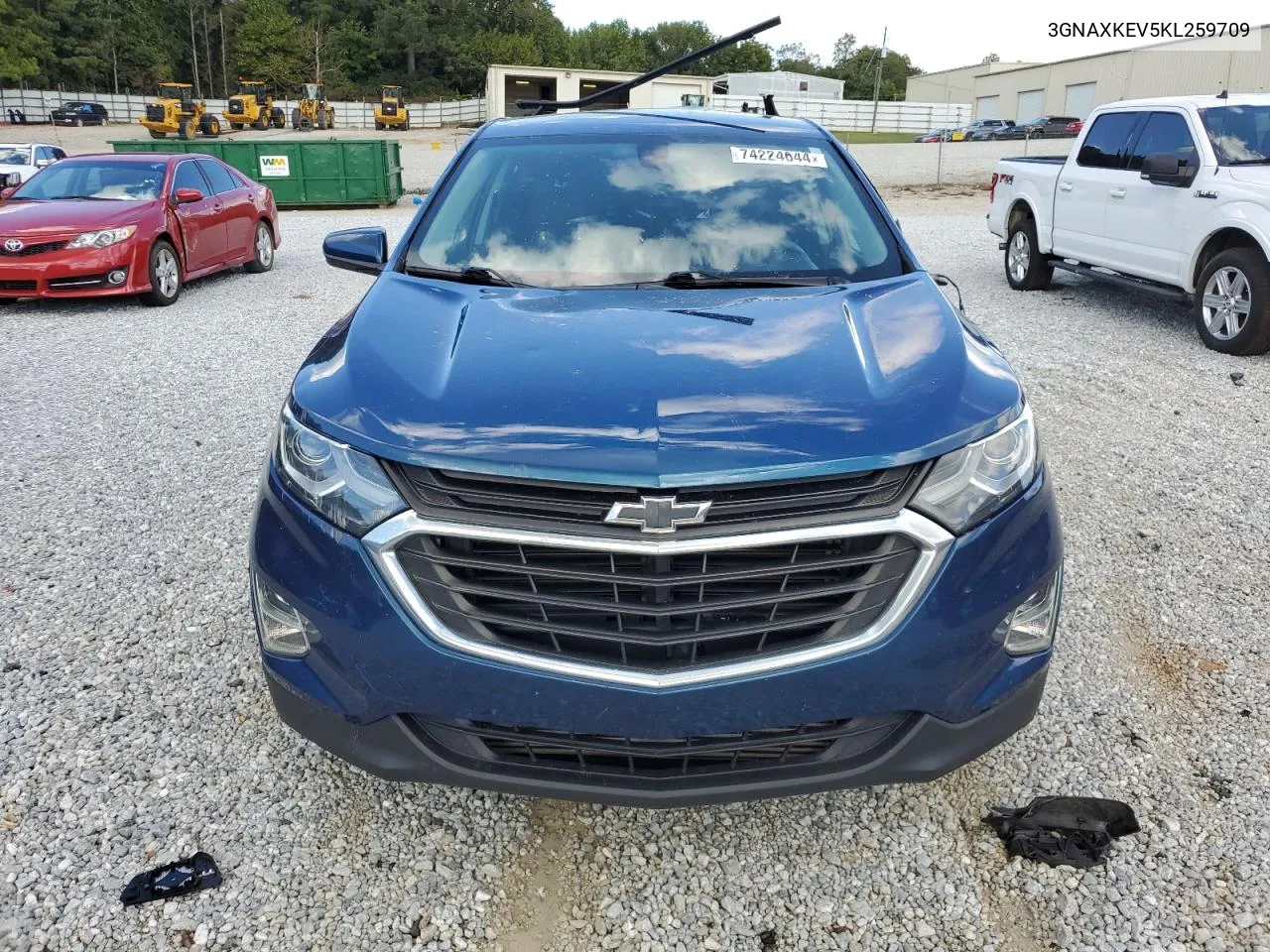 2019 Chevrolet Equinox Lt VIN: 3GNAXKEV5KL259709 Lot: 74224644