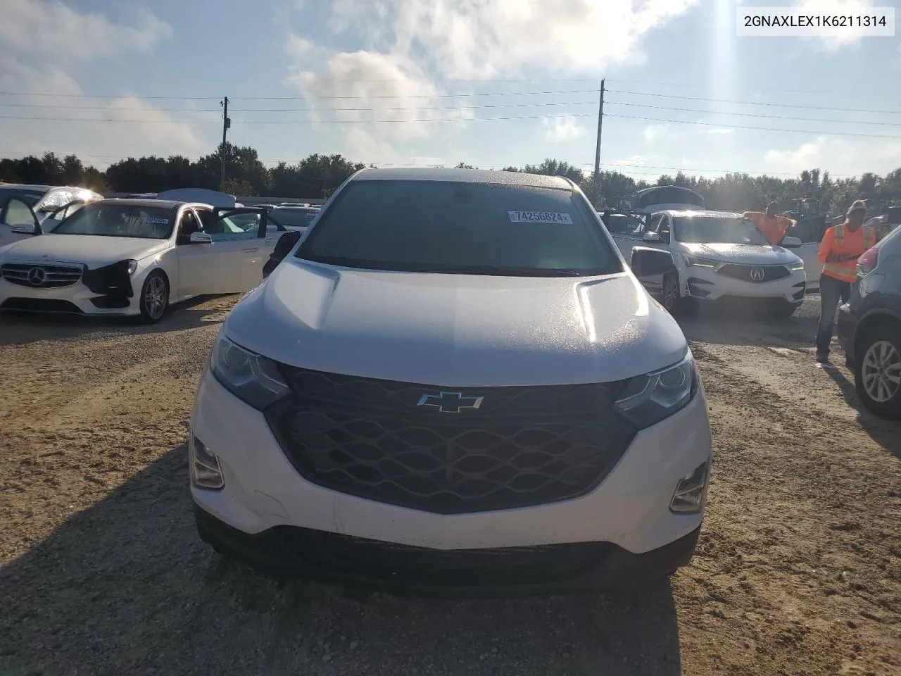 2019 Chevrolet Equinox Lt VIN: 2GNAXLEX1K6211314 Lot: 74256824