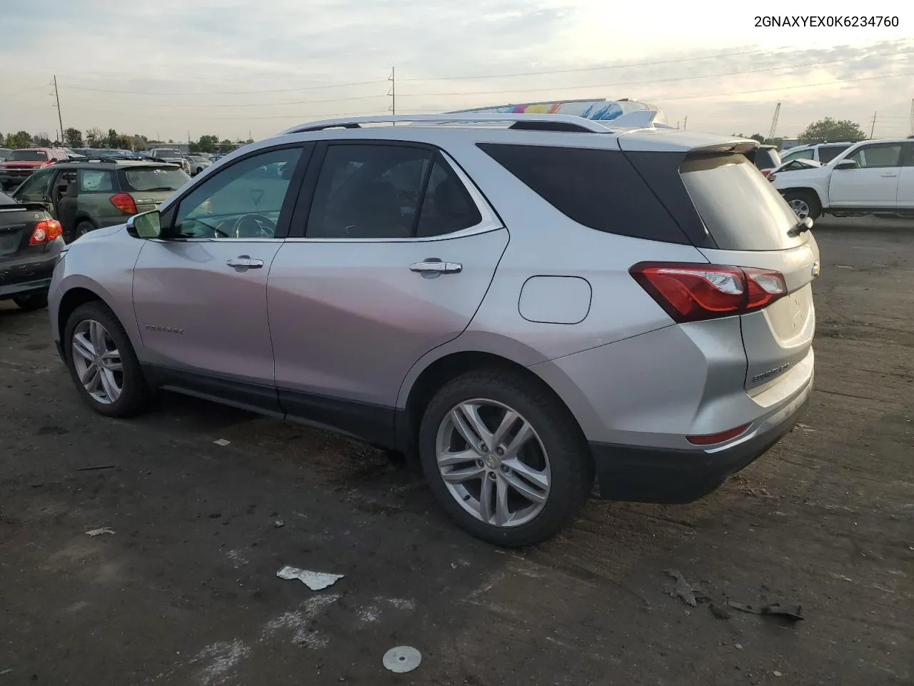 2019 Chevrolet Equinox Premier VIN: 2GNAXYEX0K6234760 Lot: 74281284