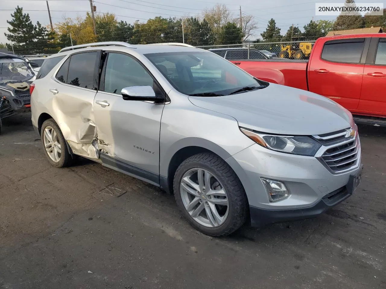 2019 Chevrolet Equinox Premier VIN: 2GNAXYEX0K6234760 Lot: 74281284