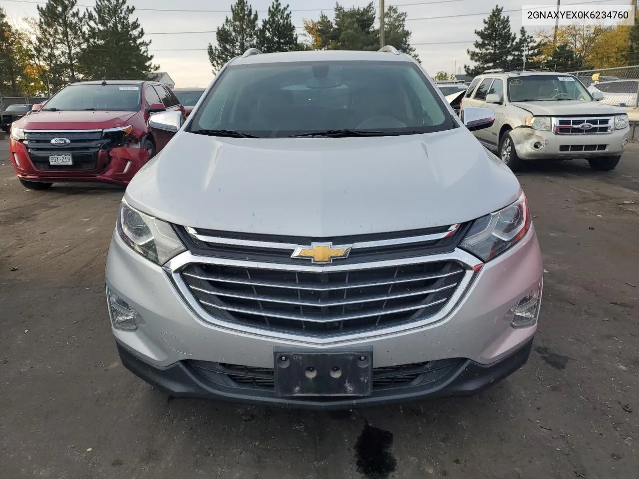 2019 Chevrolet Equinox Premier VIN: 2GNAXYEX0K6234760 Lot: 74281284