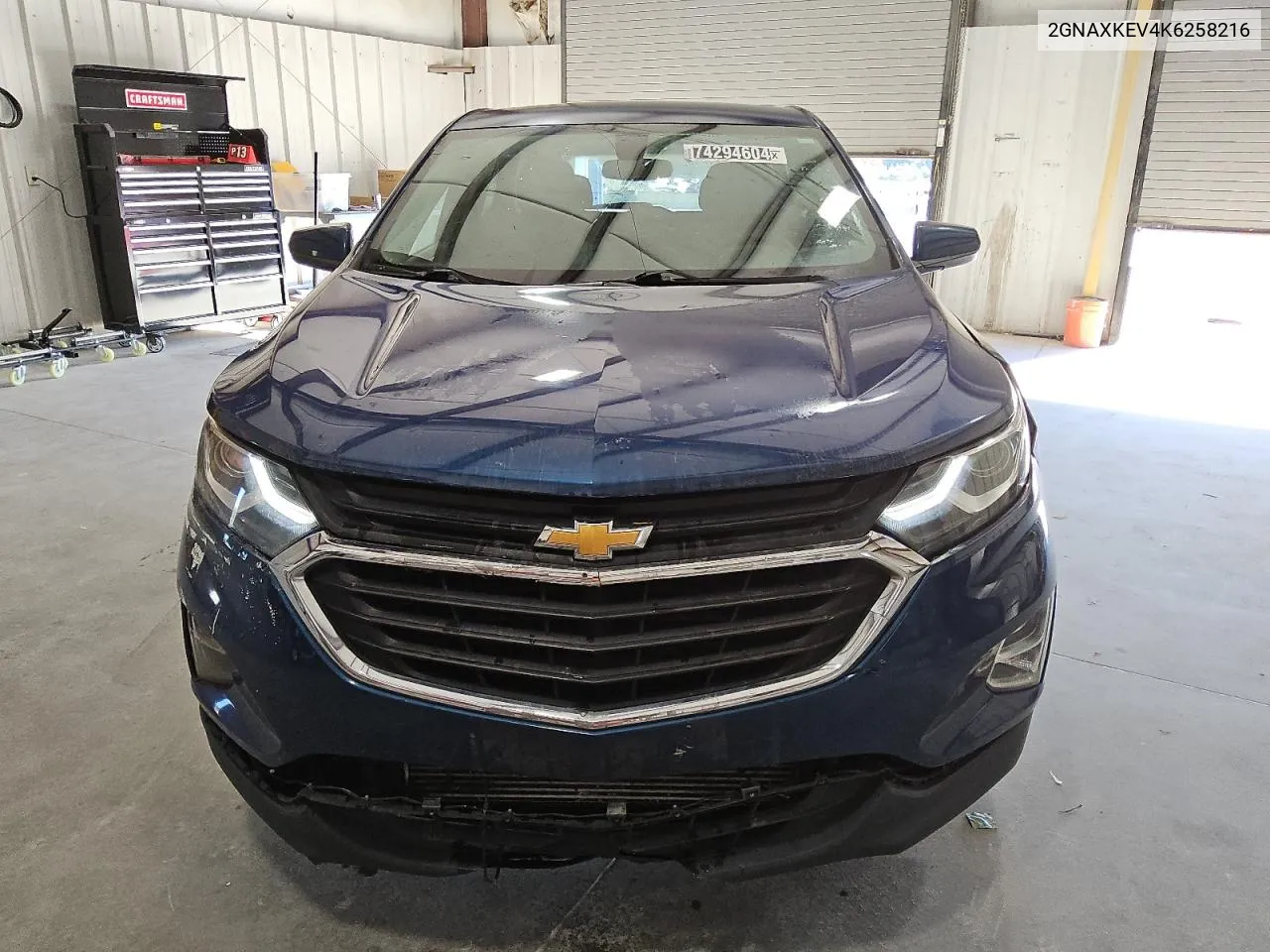 2019 Chevrolet Equinox Lt VIN: 2GNAXKEV4K6258216 Lot: 74294604