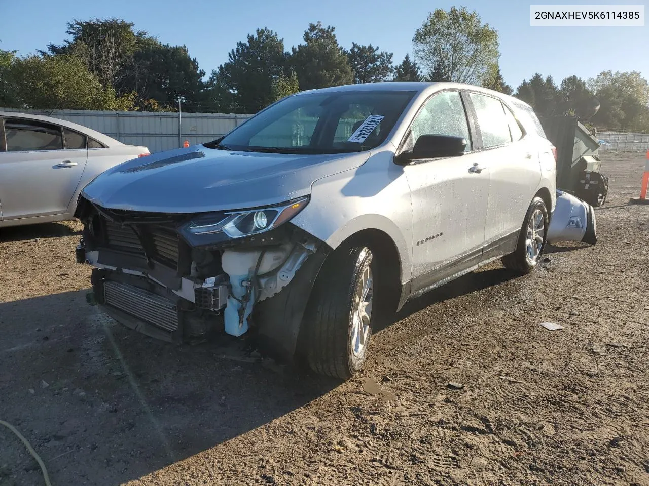 2019 Chevrolet Equinox Ls VIN: 2GNAXHEV5K6114385 Lot: 74312844