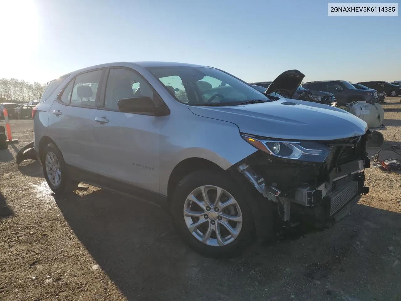 2019 Chevrolet Equinox Ls VIN: 2GNAXHEV5K6114385 Lot: 74312844