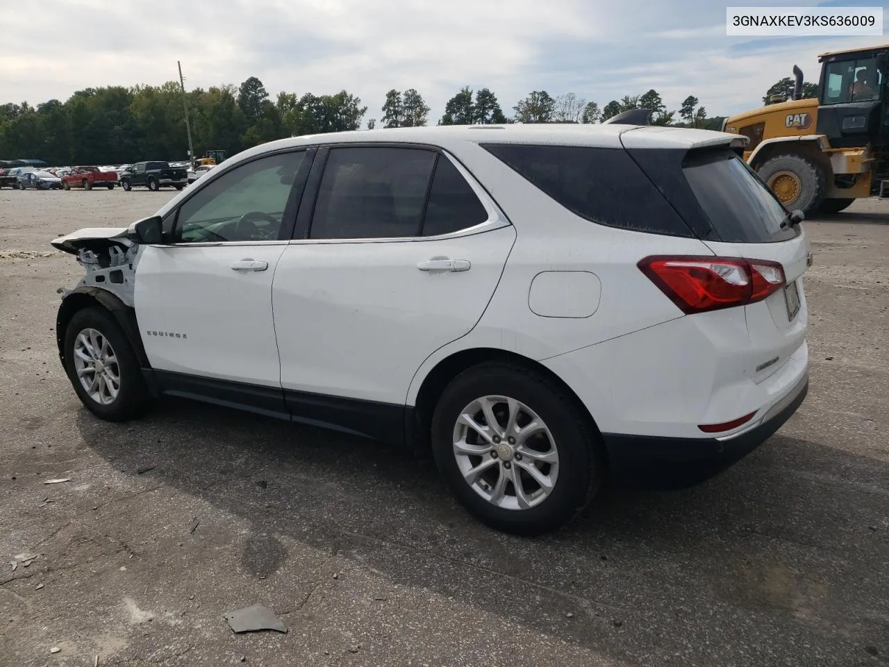 2019 Chevrolet Equinox Lt VIN: 3GNAXKEV3KS636009 Lot: 74317954