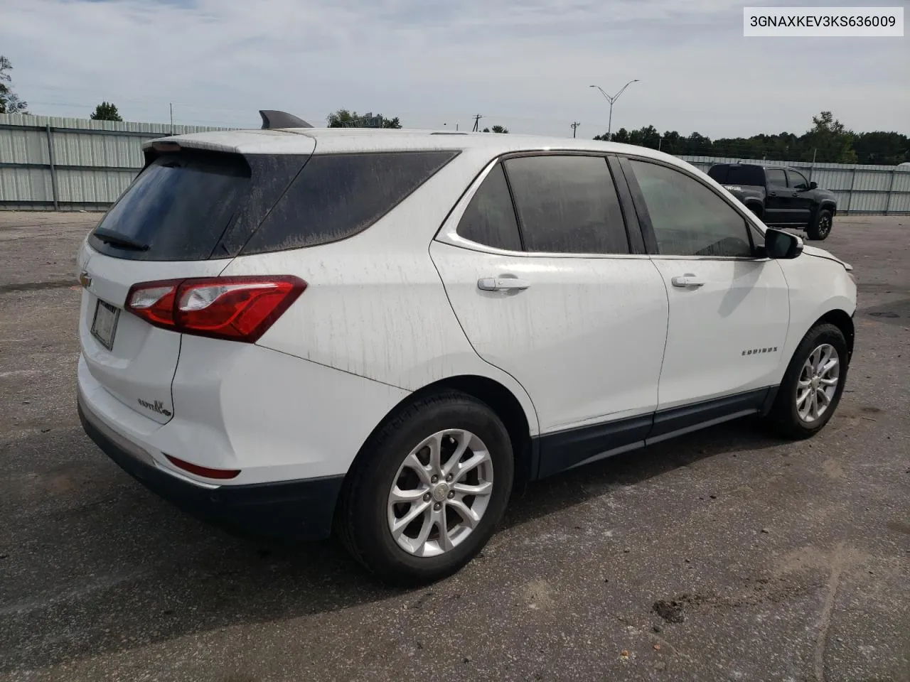 2019 Chevrolet Equinox Lt VIN: 3GNAXKEV3KS636009 Lot: 74317954