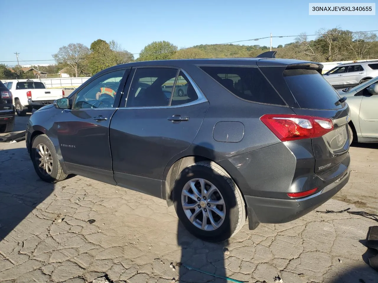 2019 Chevrolet Equinox Lt VIN: 3GNAXJEV5KL340655 Lot: 74331384