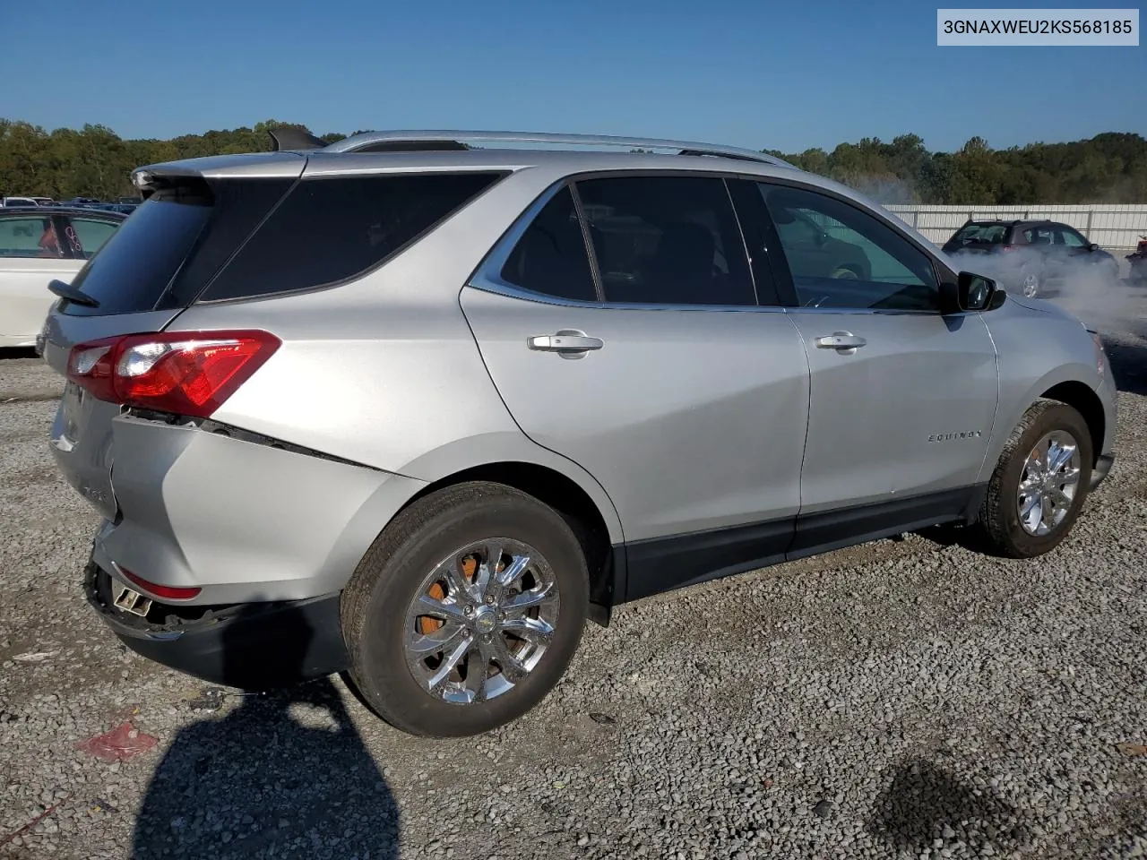 2019 Chevrolet Equinox Lt VIN: 3GNAXWEU2KS568185 Lot: 74361104