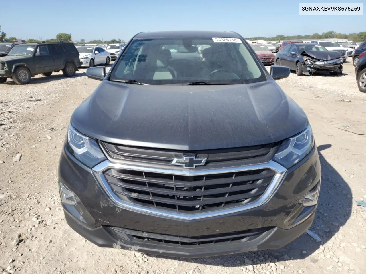 2019 Chevrolet Equinox Lt VIN: 3GNAXKEV9KS676269 Lot: 74365114