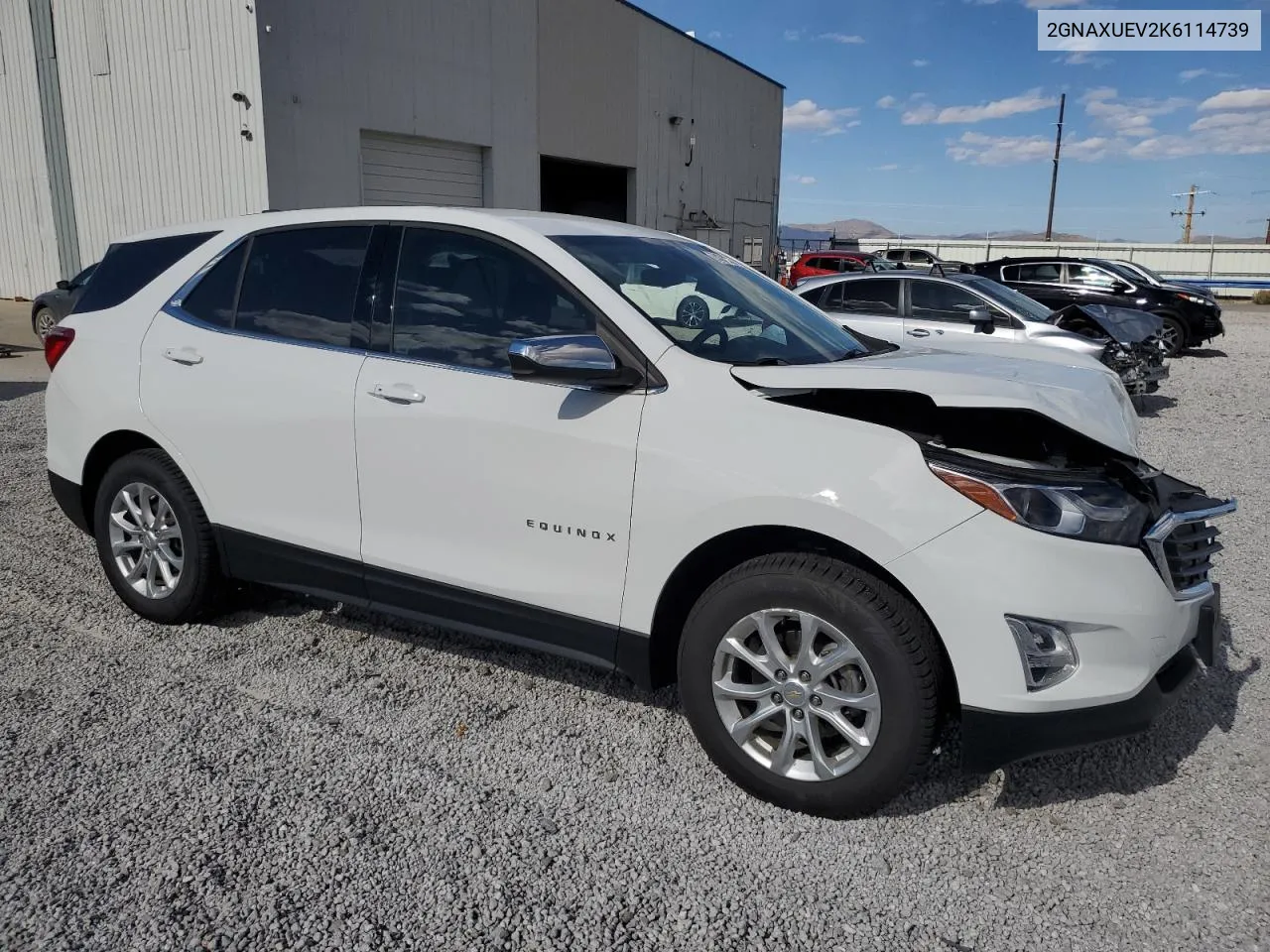 2019 Chevrolet Equinox Lt VIN: 2GNAXUEV2K6114739 Lot: 74372234