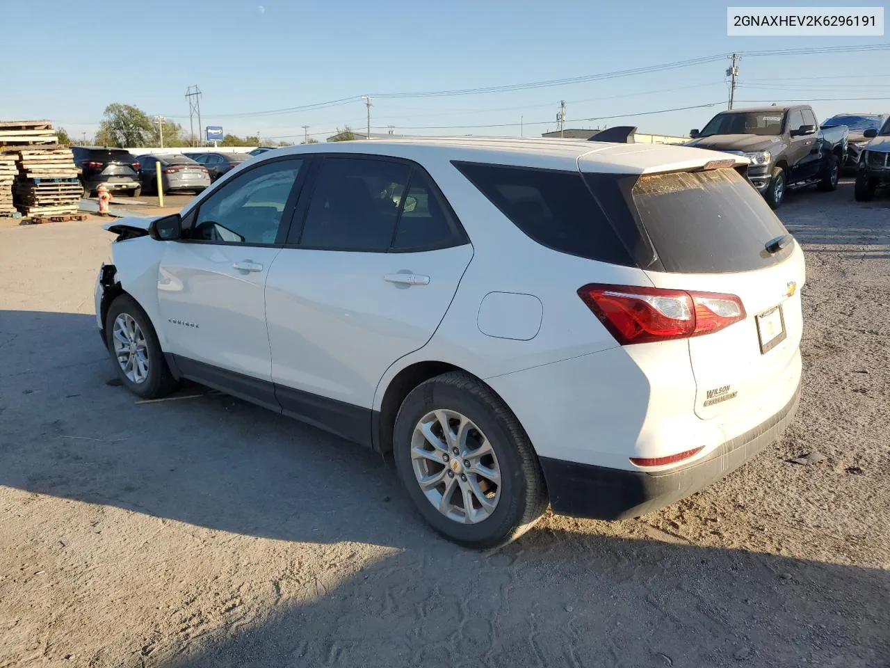 2019 Chevrolet Equinox Ls VIN: 2GNAXHEV2K6296191 Lot: 74373404