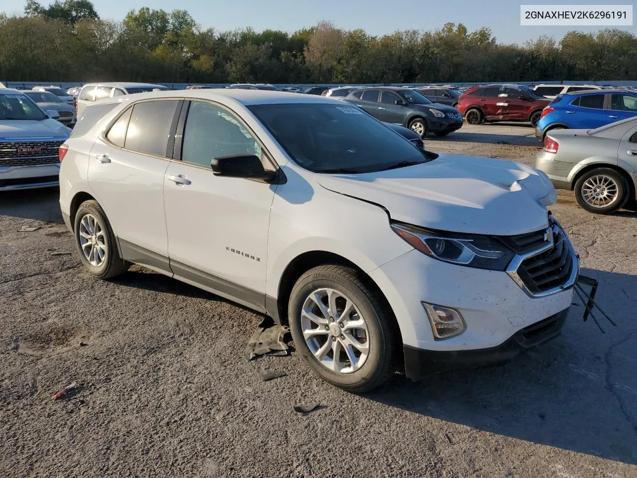 2019 Chevrolet Equinox Ls VIN: 2GNAXHEV2K6296191 Lot: 74373404