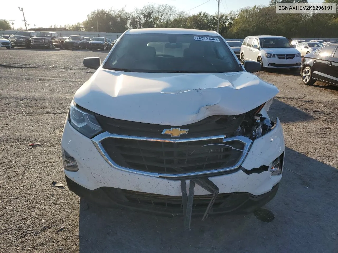 2019 Chevrolet Equinox Ls VIN: 2GNAXHEV2K6296191 Lot: 74373404