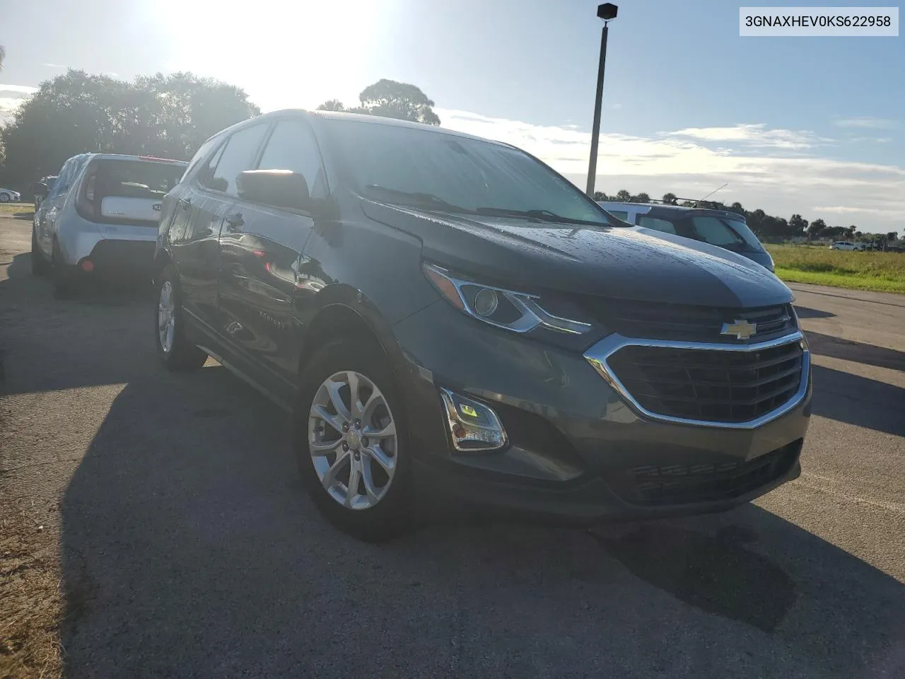 2019 Chevrolet Equinox Ls VIN: 3GNAXHEV0KS622958 Lot: 74383994