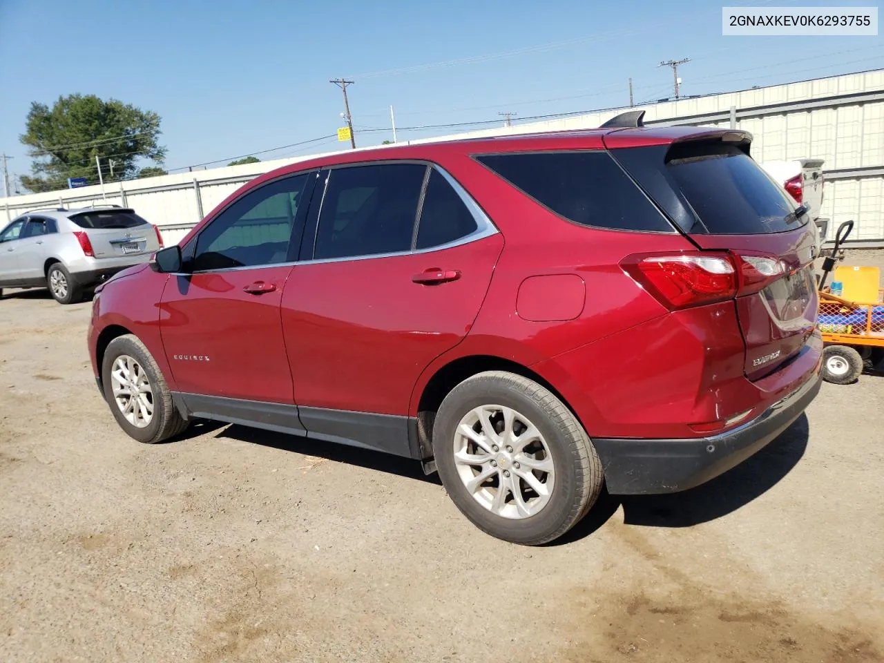 2019 Chevrolet Equinox Lt VIN: 2GNAXKEV0K6293755 Lot: 74520434