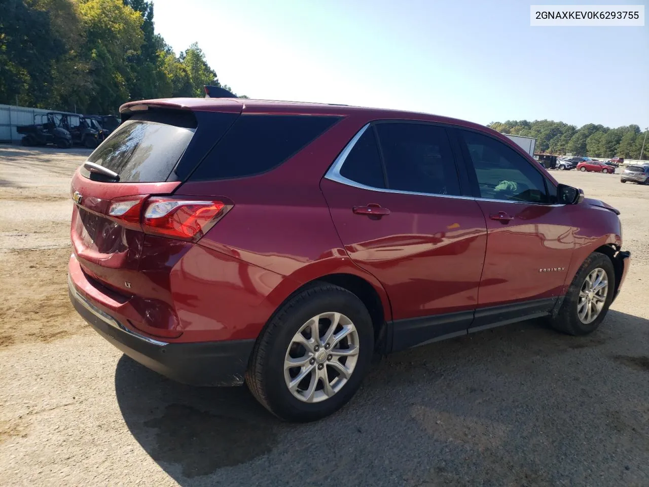 2019 Chevrolet Equinox Lt VIN: 2GNAXKEV0K6293755 Lot: 74520434