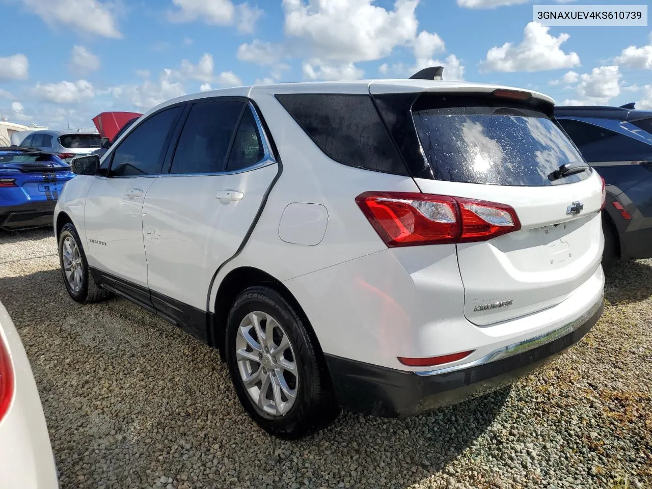 2019 Chevrolet Equinox Lt VIN: 3GNAXUEV4KS610739 Lot: 74547754