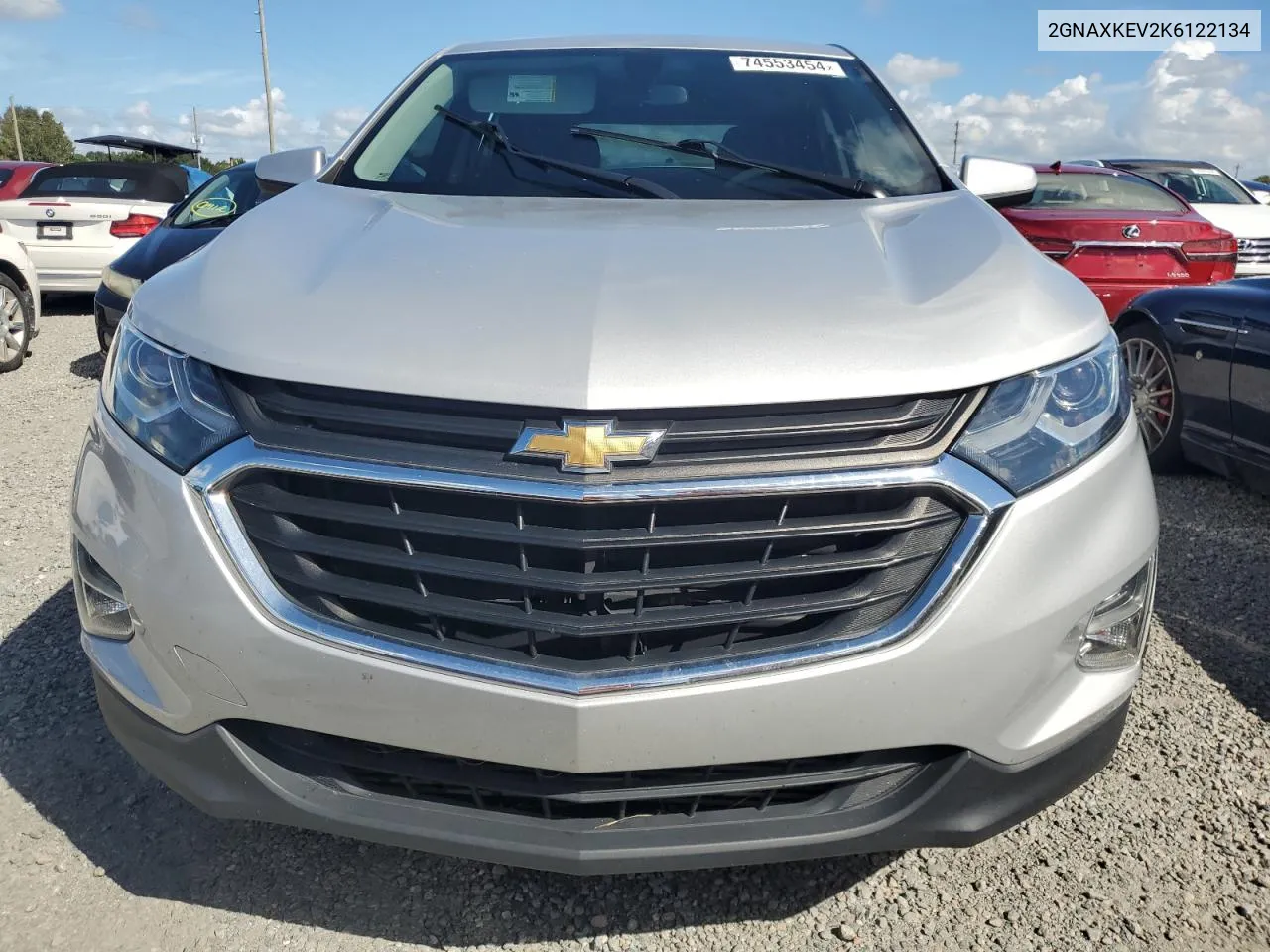 2019 Chevrolet Equinox Lt VIN: 2GNAXKEV2K6122134 Lot: 74553454