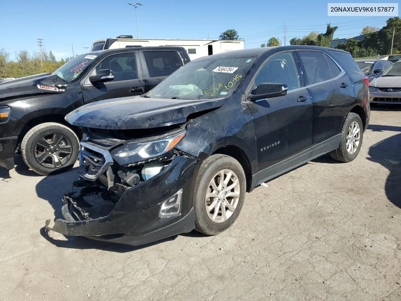 2019 Chevrolet Equinox Lt VIN: 2GNAXUEV9K6157877 Lot: 74564784