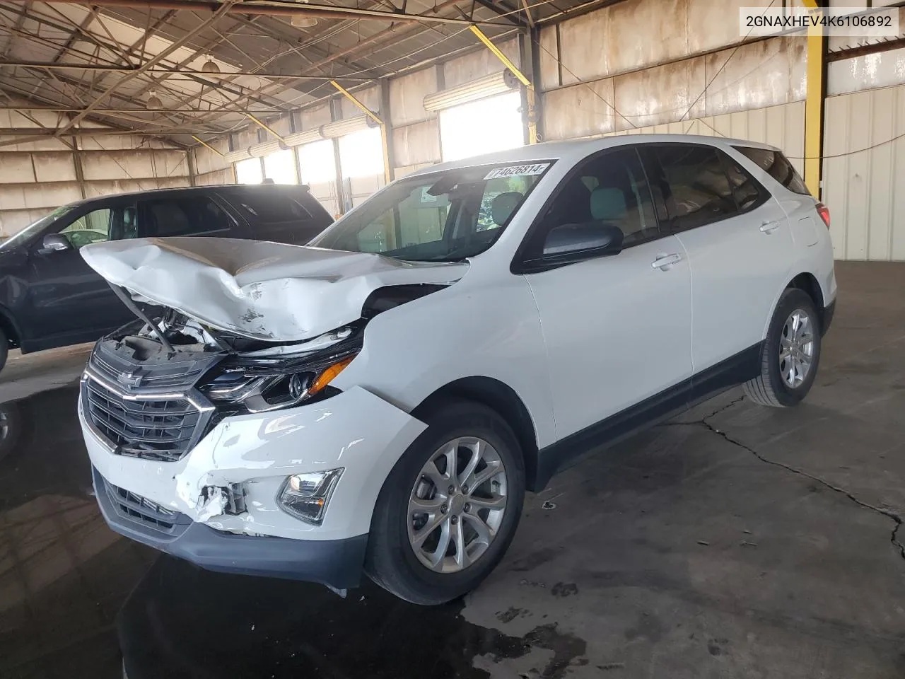 2019 Chevrolet Equinox Ls VIN: 2GNAXHEV4K6106892 Lot: 74626814