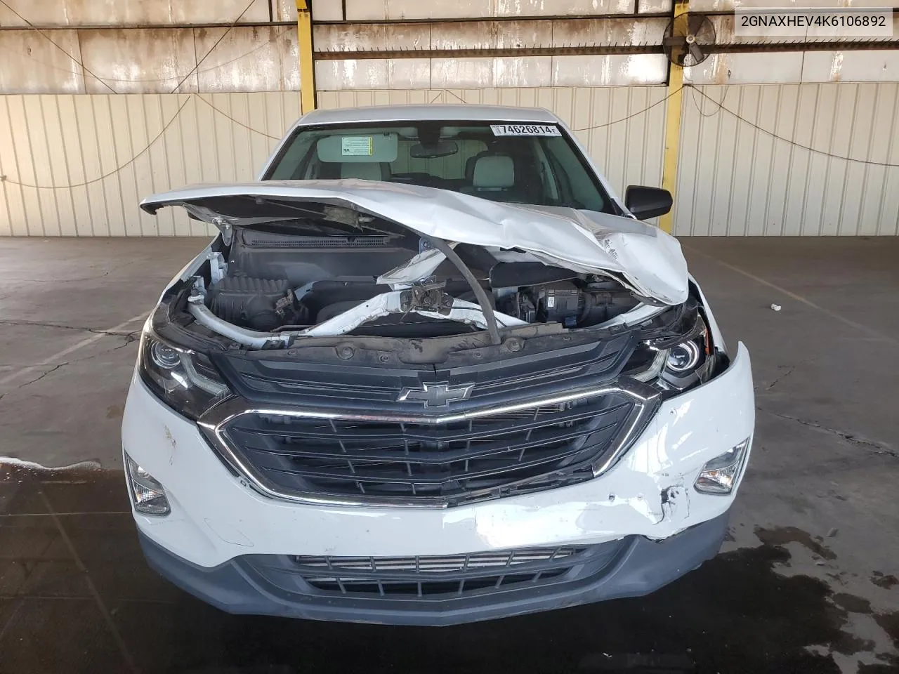 2019 Chevrolet Equinox Ls VIN: 2GNAXHEV4K6106892 Lot: 74626814