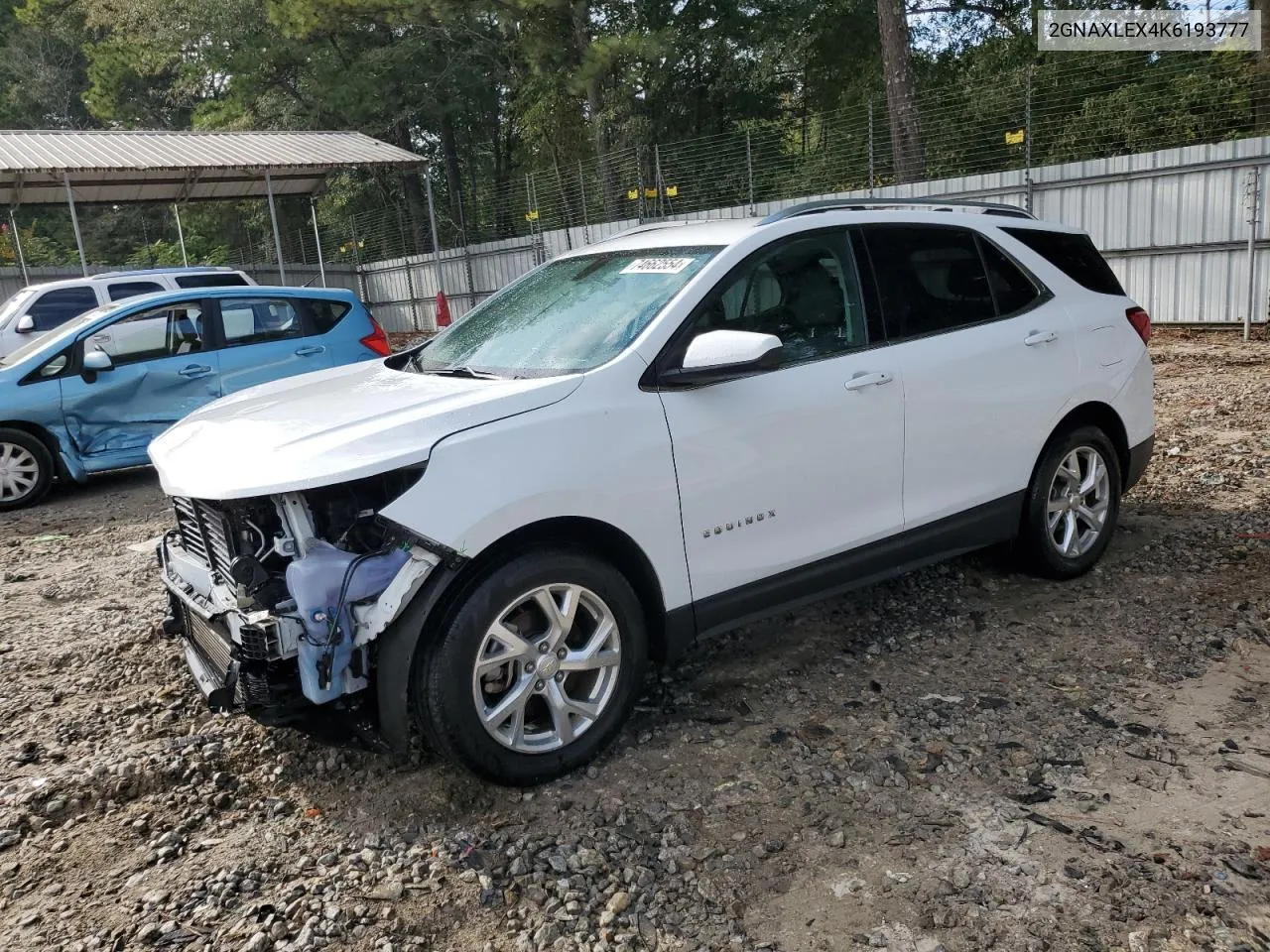 2019 Chevrolet Equinox Lt VIN: 2GNAXLEX4K6193777 Lot: 74662554