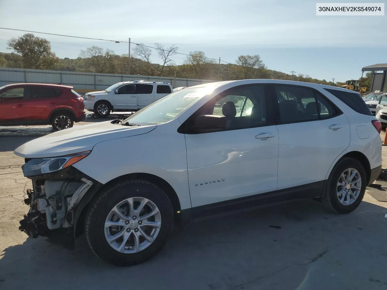 2019 Chevrolet Equinox Ls VIN: 3GNAXHEV2KS549074 Lot: 74679674