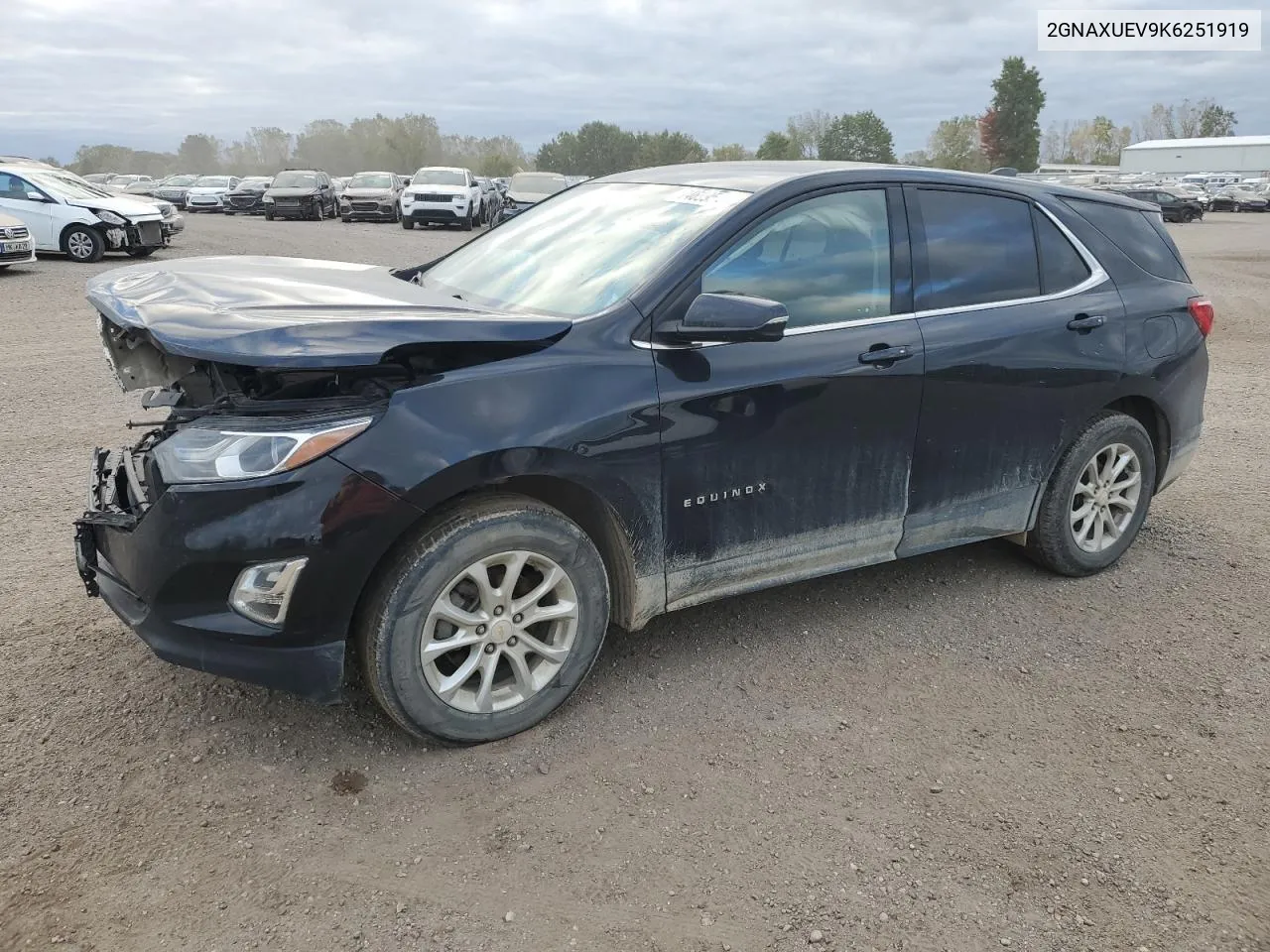 2019 Chevrolet Equinox Lt VIN: 2GNAXUEV9K6251919 Lot: 74699544