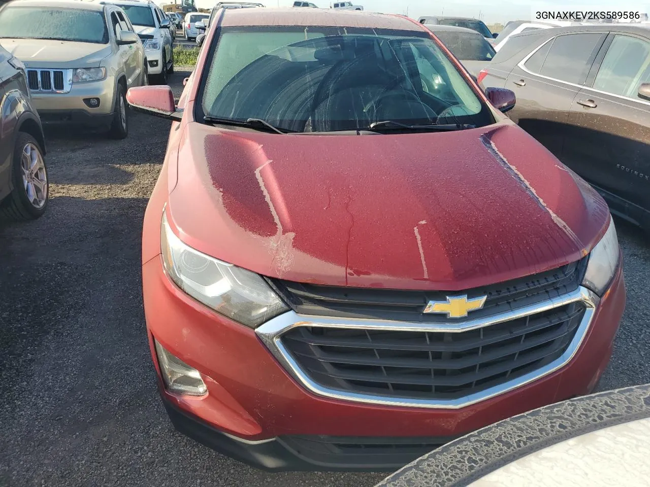 2019 Chevrolet Equinox Lt VIN: 3GNAXKEV2KS589586 Lot: 74745764