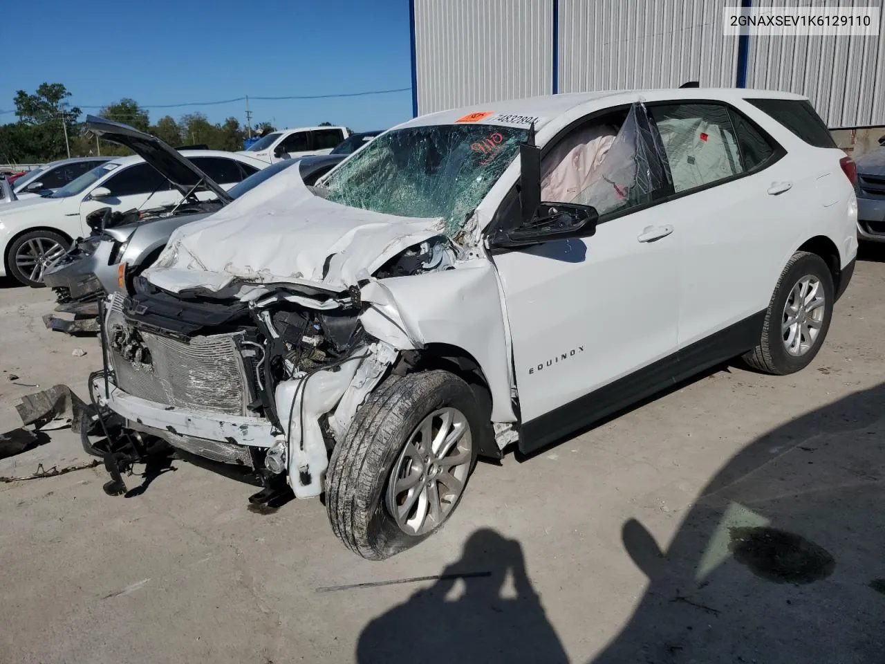 2019 Chevrolet Equinox Ls VIN: 2GNAXSEV1K6129110 Lot: 74832894