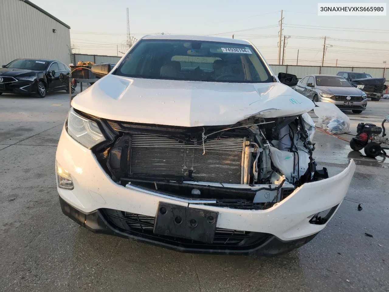 2019 Chevrolet Equinox Ls VIN: 3GNAXHEVXKS665980 Lot: 74938194