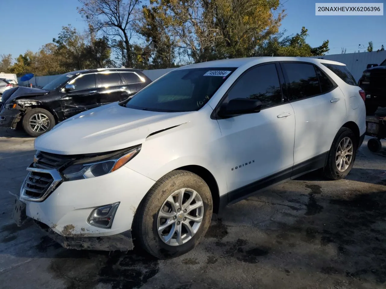 2019 Chevrolet Equinox Ls VIN: 2GNAXHEVXK6206396 Lot: 74983964